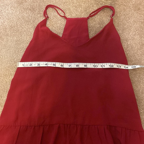 Burgundy Razorback Adjustable Loose Fitting Top - Picture 4 of 6